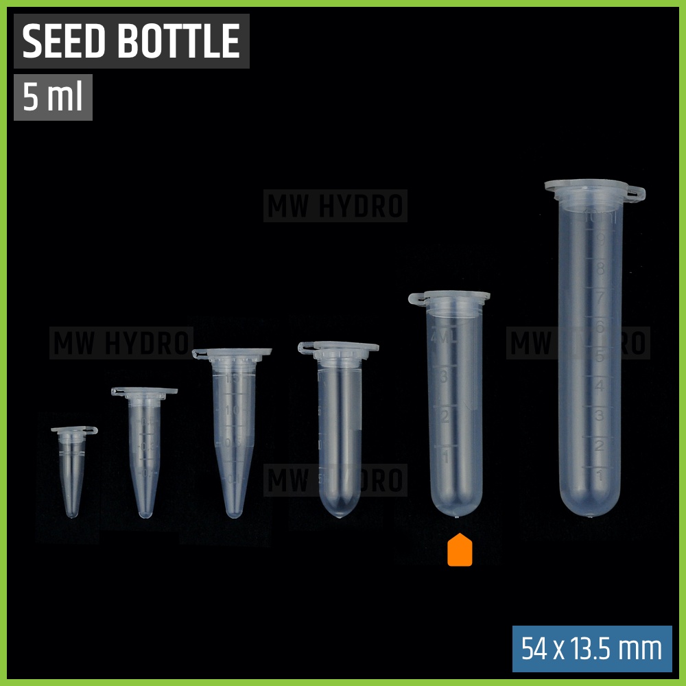 Botol Tabung Plastik Untuk Benih / Plastic Seed Bottle Tube - 5 ml