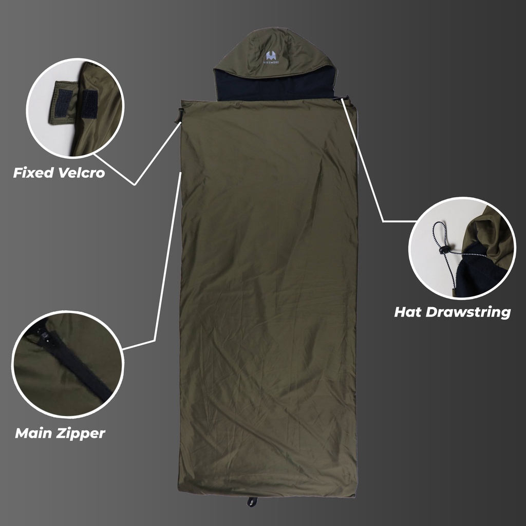 Hikemore Camp Warmer Sleeping Bag Polar Tebal Water Repellent Original