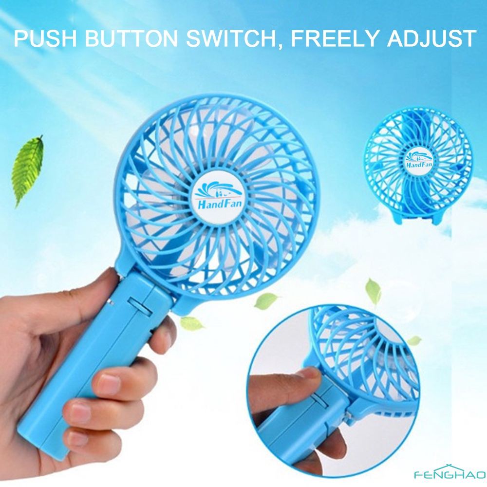 F Handfan Hand Wind Usb Mini Rechargeable Handheld Small Fan Portable Portable Student Dormitory Folding Clip Fan T Shopee Indonesia