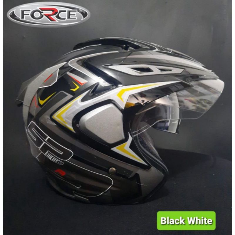 Jual FORCE Helm SNI Original Half Face Double Visor Dewasa Harga