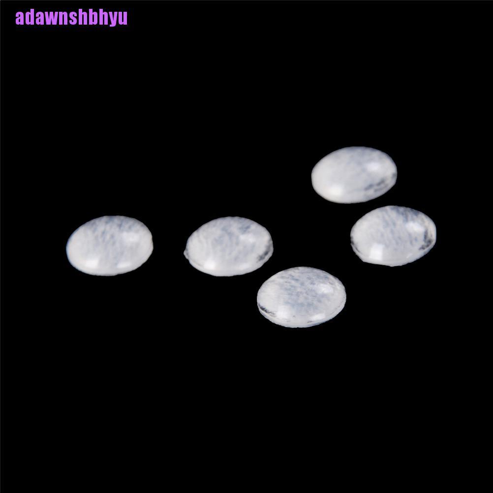 100 Pcs Bantalan Buffer Bumper Pintu Bentuk Setengah Lingkaran Bahan Karet Dengan Perekat