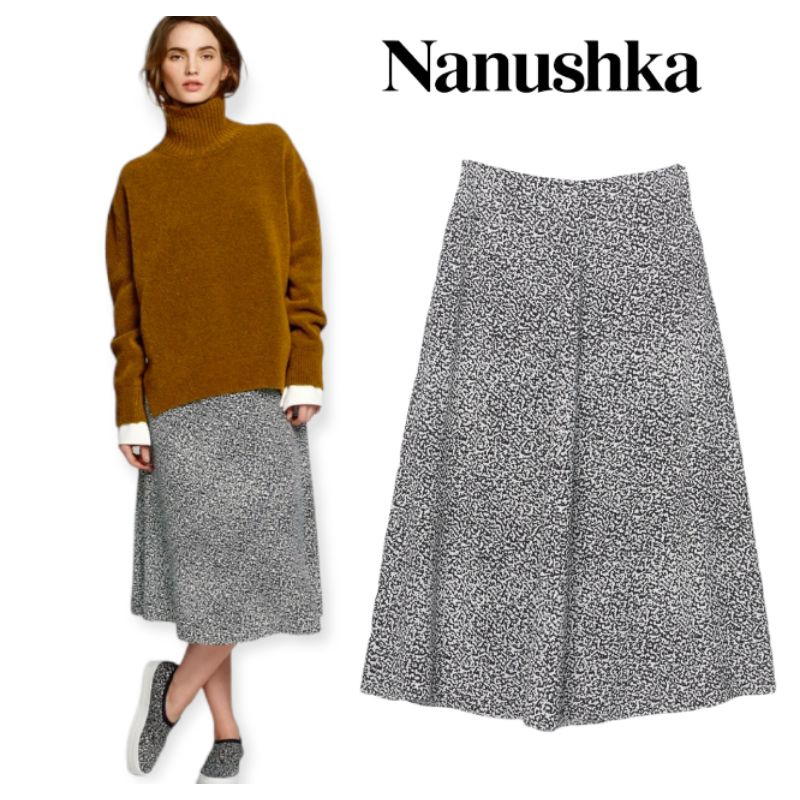 Nanushka High Waist Marble Print Midi Skirt/ Rok 7/8 Jumbo Big Size Branded Original