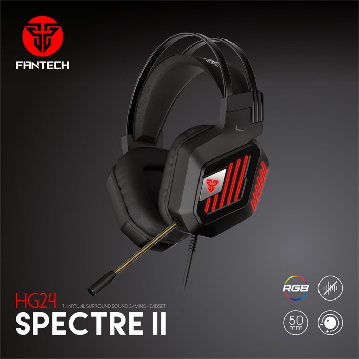 HEADSET GAMING FANTECH HG-24 SPECTRE 7.1 Virtual Sound