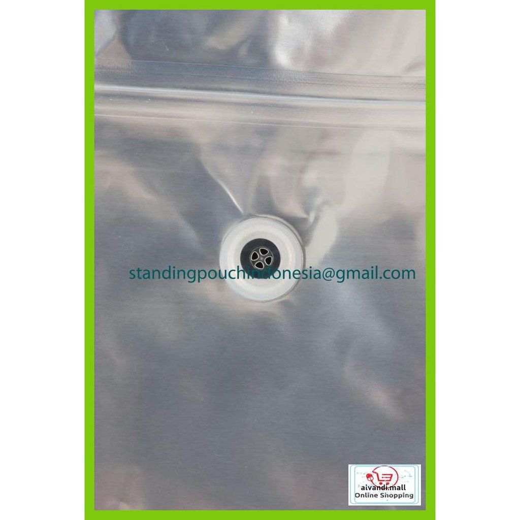 

57Ryr66- Kemasan Kopi Standing Pouch 250G (Valve + Zipper) Hitam *Premium* T7Tfhty-