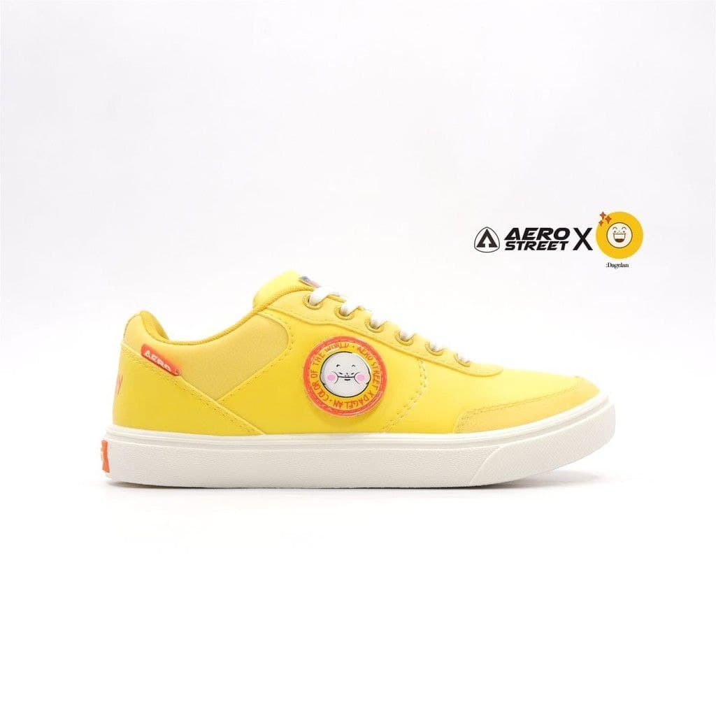 Aerostreet x Dagelan Kuning 38 - Sepatu Sneakers Sport Pria Wanita Aero