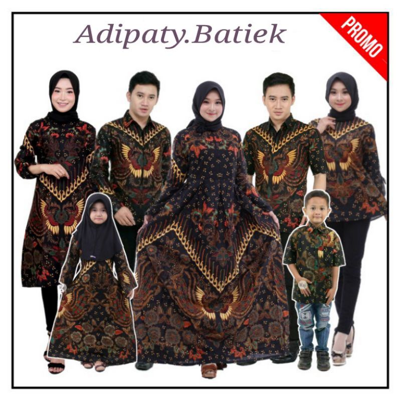 COUPLE BATIK KELUARGA || SETELAN COUPLE BATIK AYAH IBU ANAK CEWEK COWOK ||