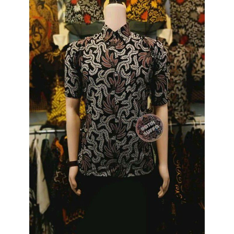 BAJU BATIK PRIA REGULER MODERN LENGAN PENDEK OB 514 SIZE M L XL XXL XXXL BATIK