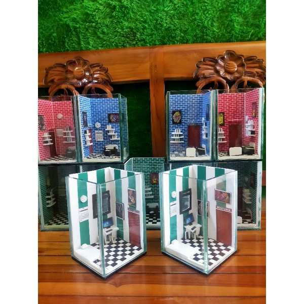 AQUARIUM MINI Akuarium Soliter Mini Kamar Kost Kandang Ikan Cupang/akuacape cupang