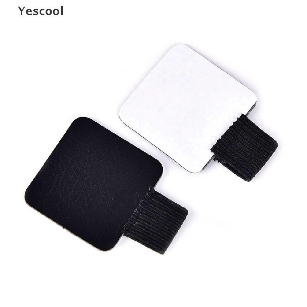 Yescool Klip Holder Pulpen Bahan Kulit PU Dengan Perekat Untuk Buku Catatan / Diary