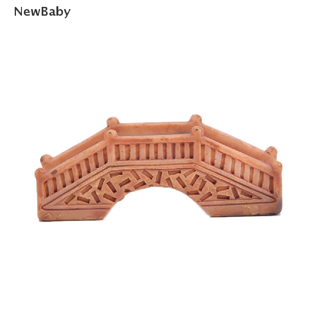 1pc Miniatur Jembatan Kayu Bahan Resin Untuk Dekorasi Lansekap Mikro