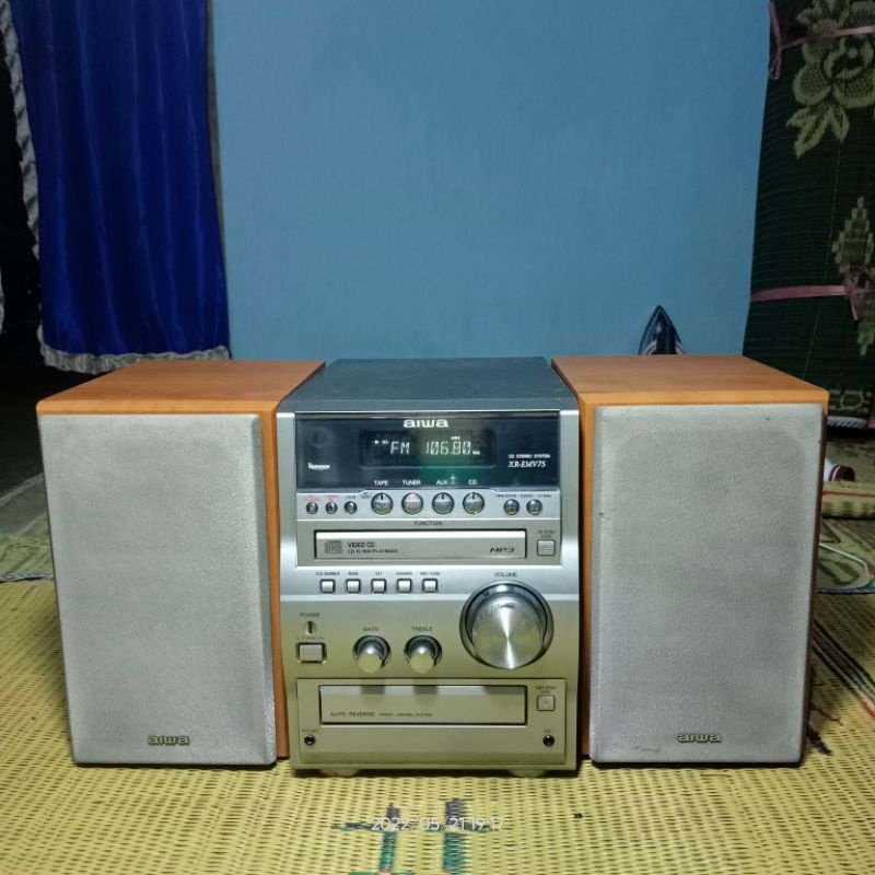 micro compo hifi AIWA xr-EMV75 bekas istimewa
