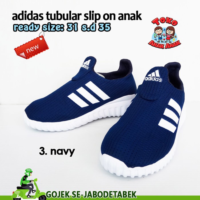 Terlaris adidas tubular slip on anak import  sepatu adidas  adidas anak   31  List Putih Unik