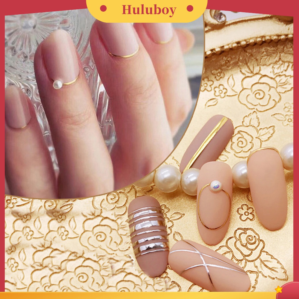 Huluboy Huluboy♡ Stiker Kuku 3D Ukuran 9x8cm Untuk Dekorasi