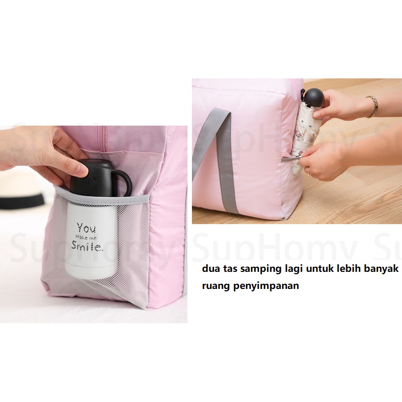 Tas penyimpanan tas travel lipat tahan air multifungsi tote bag Tas Bagasi Travel Organizer Tas Tahan Air Ringan Serbaguna Tas jinjing