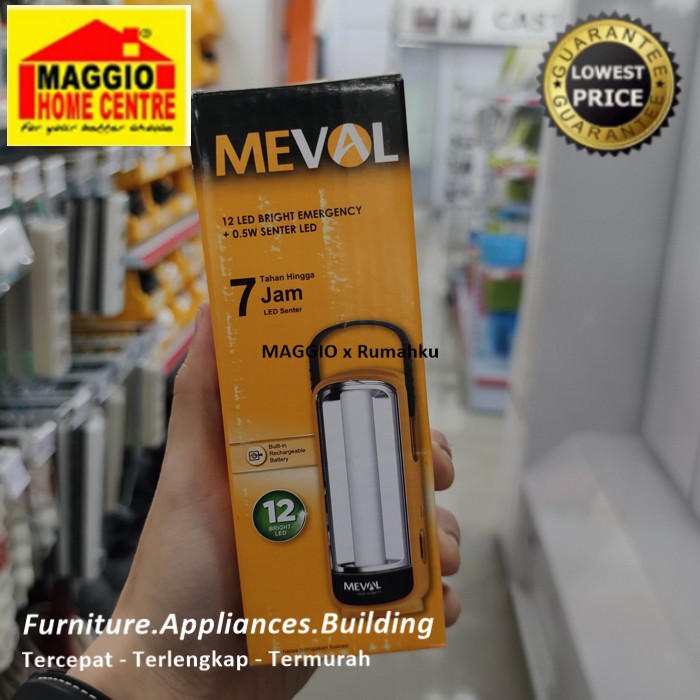 Lampu Emergency - Senter - Lampu Darurat - MEVAL