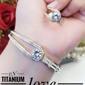 TiTanium set gelang cincin T01