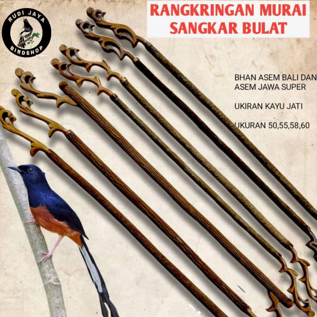 TANGKRINGAN UKIR MURAI BATU KAYU ASEM ASAM DAN JATI HALUS CNC UNTUK PANGKRINGAN PLANGKRINGAN UKURAN 