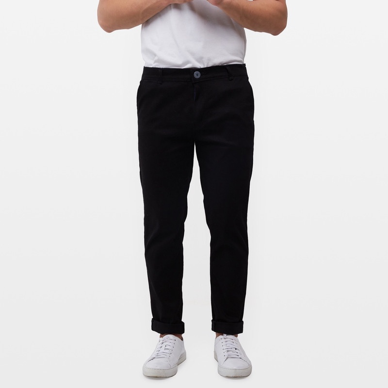Salt n Pepper Celana Panjang Pria Chino 191 Black