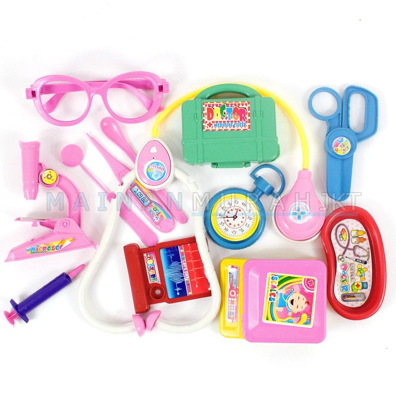 AJ MAINAN ANAK MURAH THE DOCTOR PLAY SET WJS163 MAINAN ANAK EDUKASI ALAT DOKTER KACAMATA MURAH