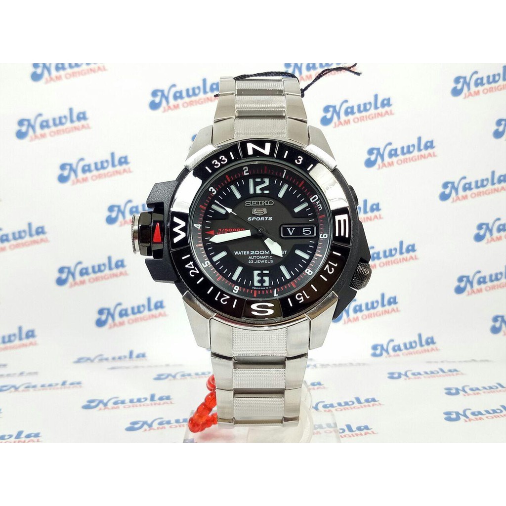 Seiko 5 Sport SKZ229K1 Automatic 200M Map Meter - Jam Pria SKZ229