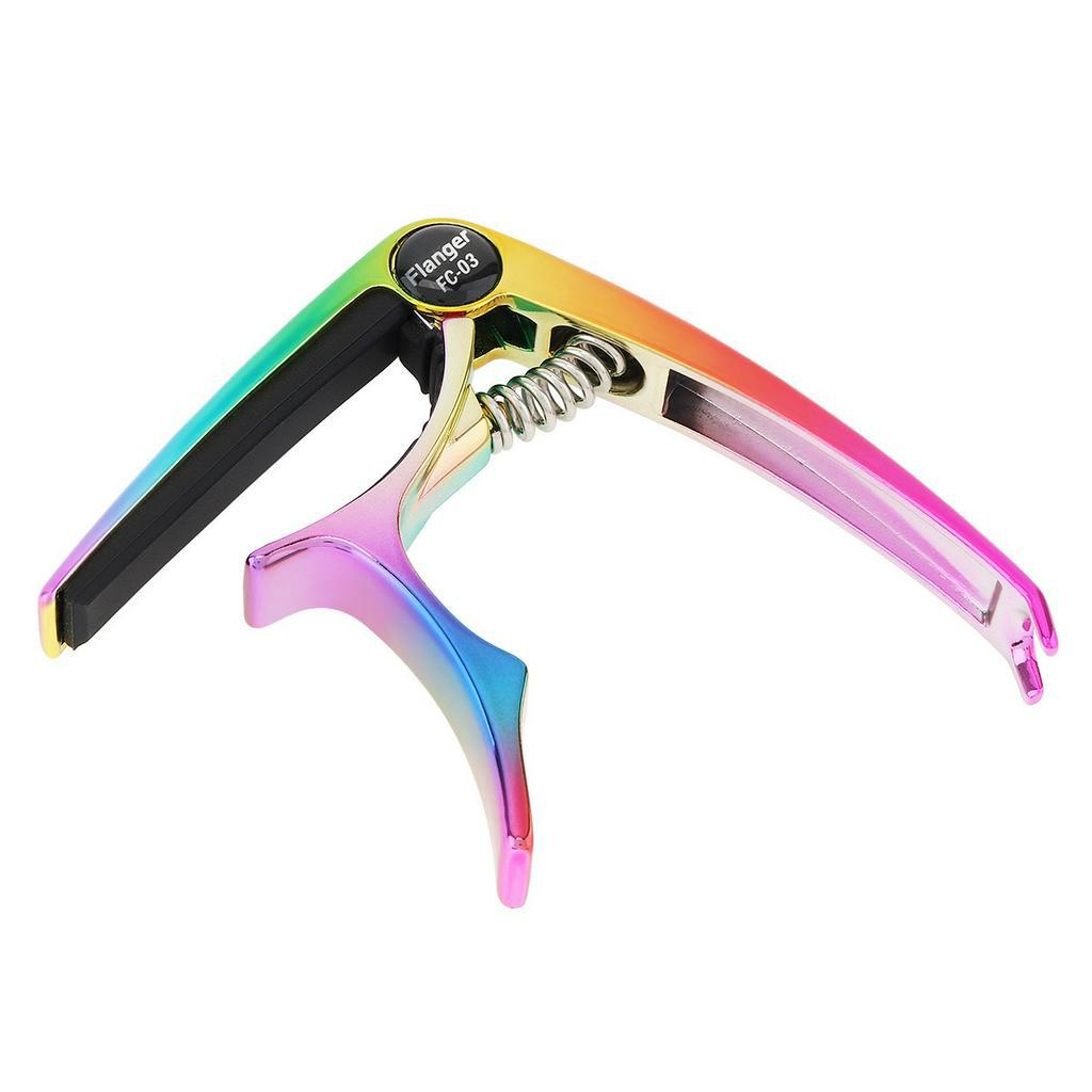 Capo Gitar Bahan Metal Zinc Alloy Warna-Warni Dengan Pin Penarik