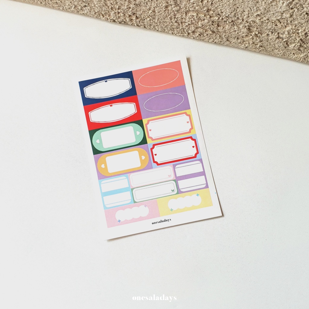 

Label Frame by onesaladays