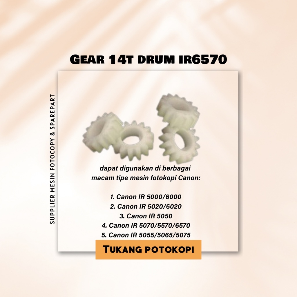 GEAR 14T DRUM IR6570