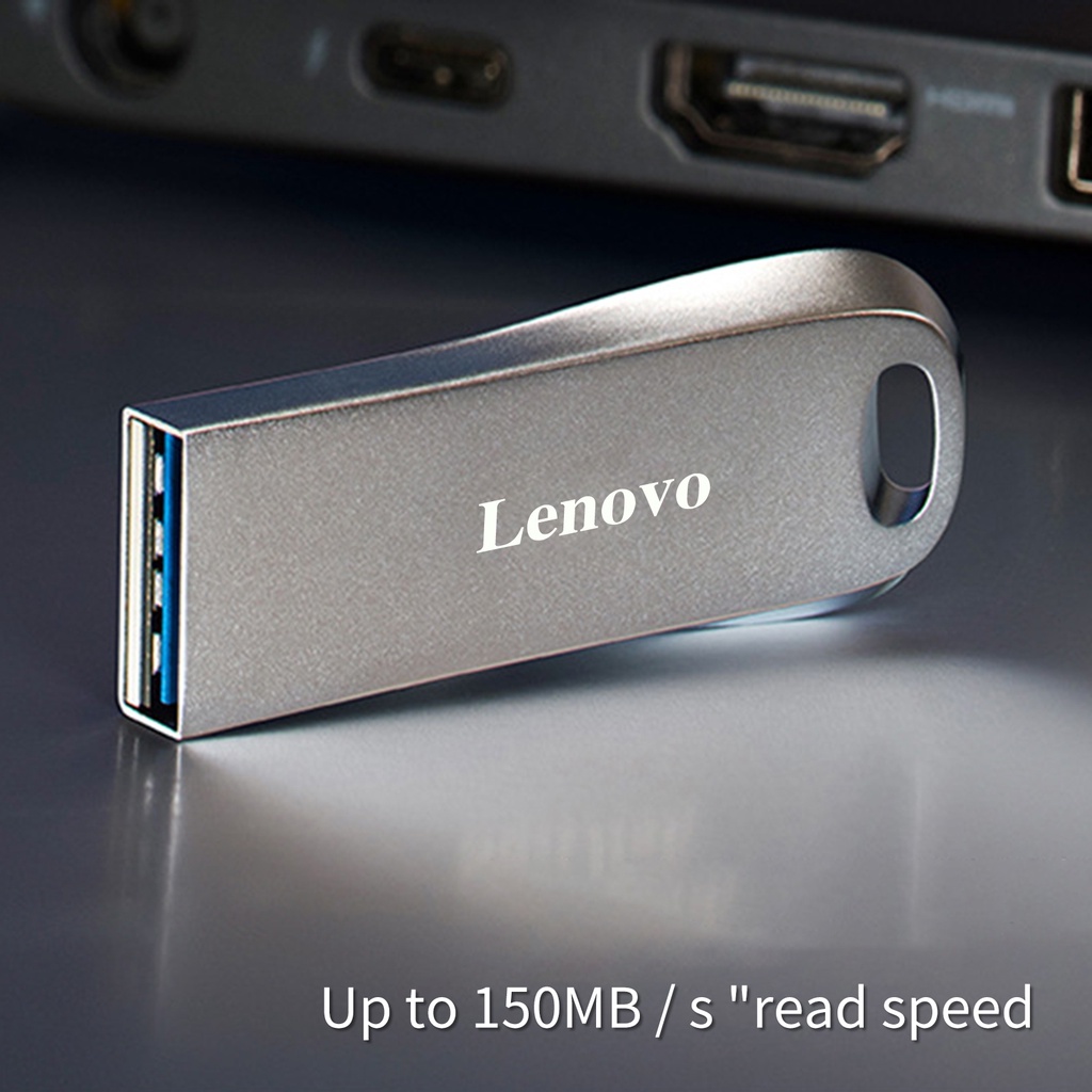 (Huluboy) Lenovo 1TB / 2TB Flash Disk USB Transfer Data High Speed Anti Air Bahan Metal Untuk PC