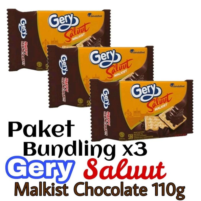 

Gery Malkist Coklat 110gr DAPAT 3-Biskuit-Makanan Ringan