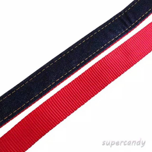 Pet Harness &quot;CLASSIC DENIM&quot; Kalung Tali Tuntun Anjing Besar