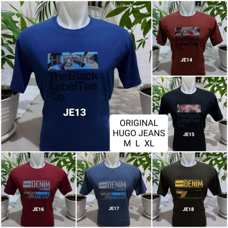 Kaos Oblong HGJeans size M L XL katun hg jeans