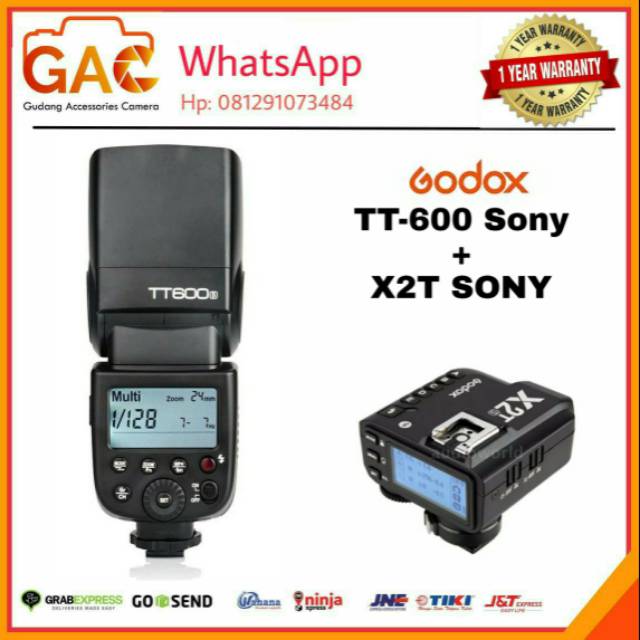Paket flash GODOX TT-600s TT600s + triger X2T Sony