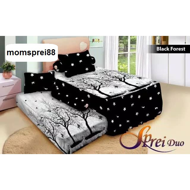 SPREI FATA DUO 2IN1 BED SORONG BLACK FOREST 120x200