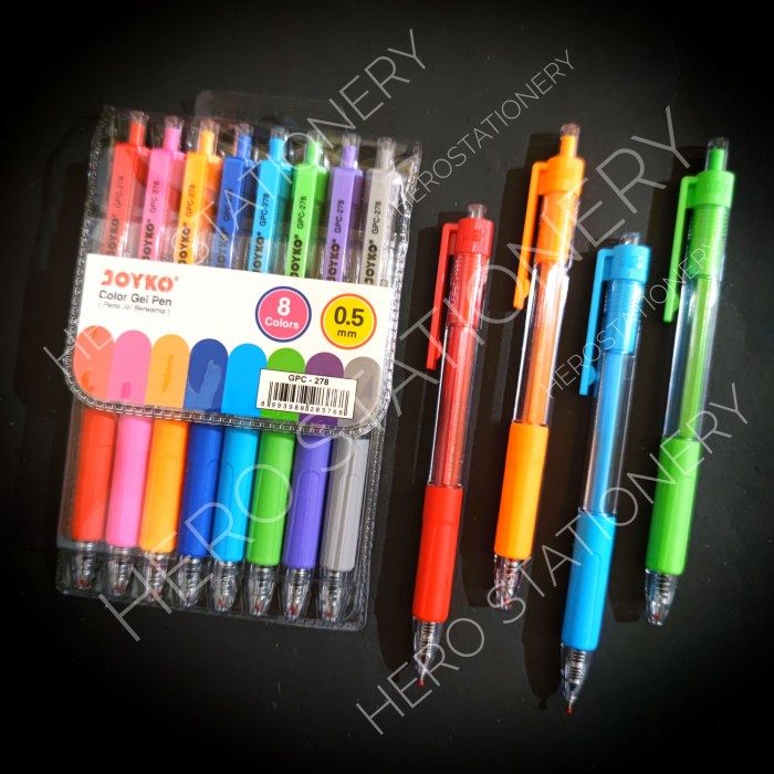 

Nikmati Pen Gel Pulpen Cetek Joyko Color Set 8 Warna 0.5 Mm Gpc-278 Terbatas