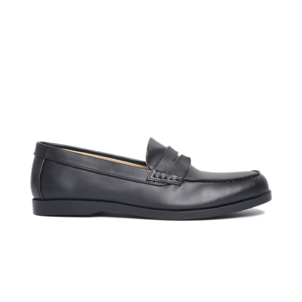 Jack Footwear  - Sepatu Loafers Kerja Formal Pria Pantofel Black