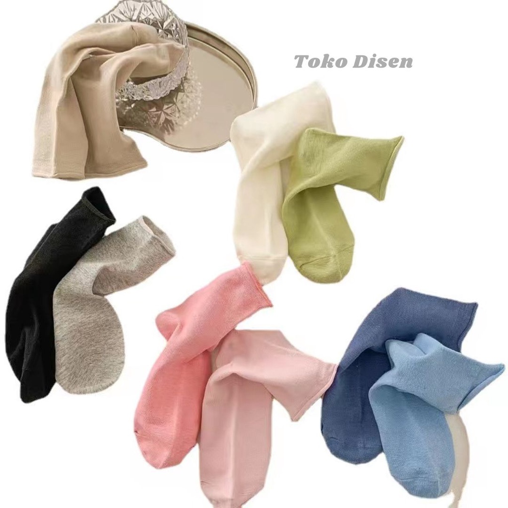 kaos kaki wanita katun candy color women's socks Japanese