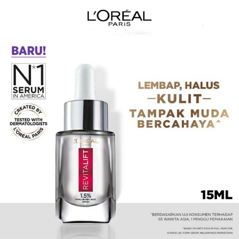 Loreal Revitalift Hyaluronic Acid Serum 15ml