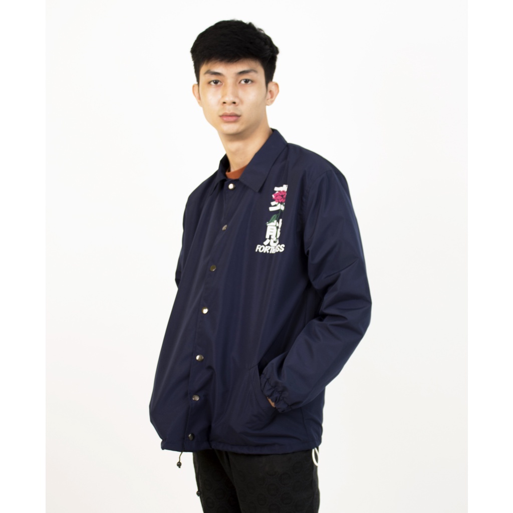 HIPNOP Regret Navy Jaket Coach Pria Outwear Unisex Parasut