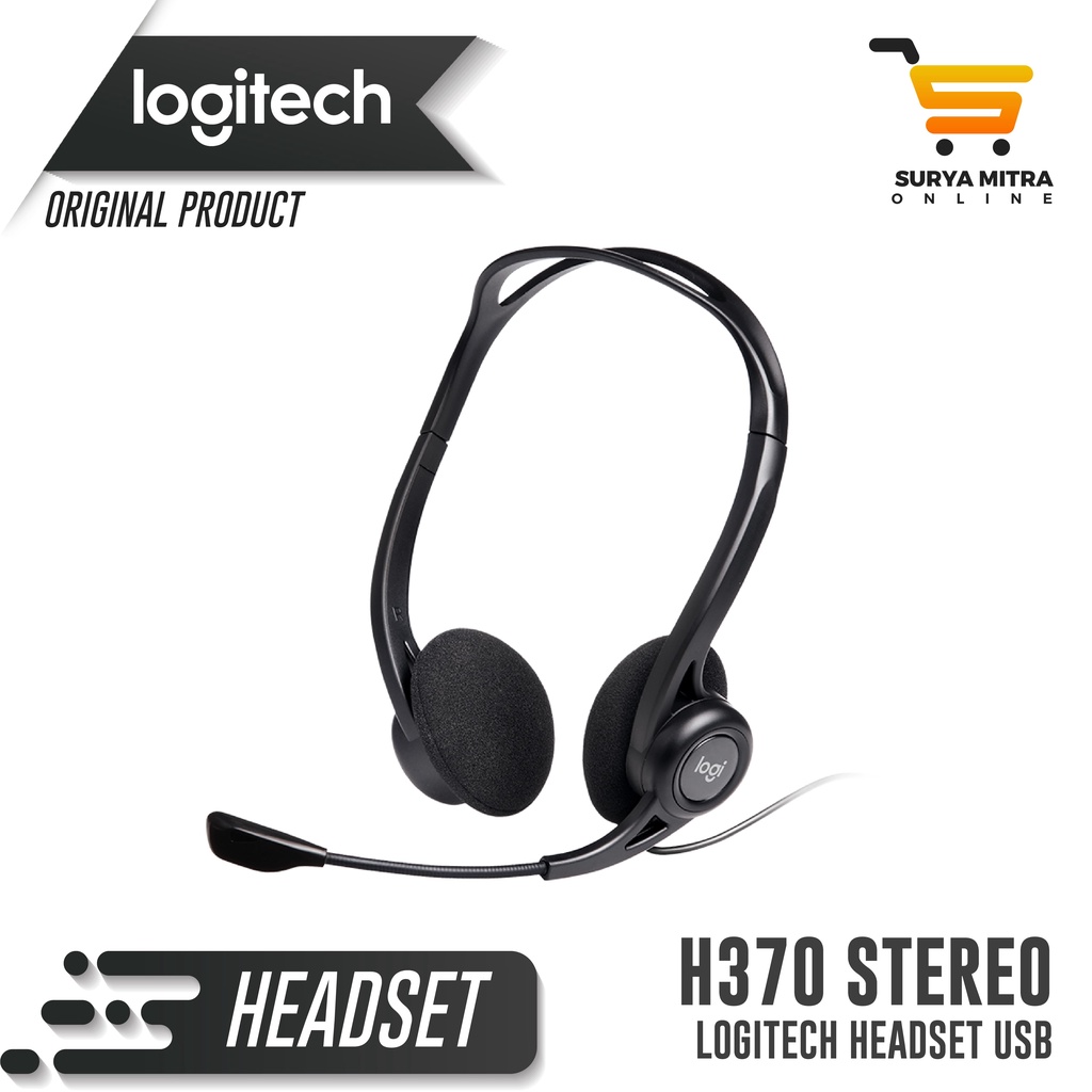 Headset Logitech H370 / H 370 USB Stereo