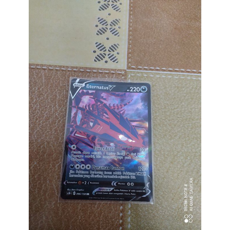 kartu pokemon Bahasa Indonesia eternatus V RR