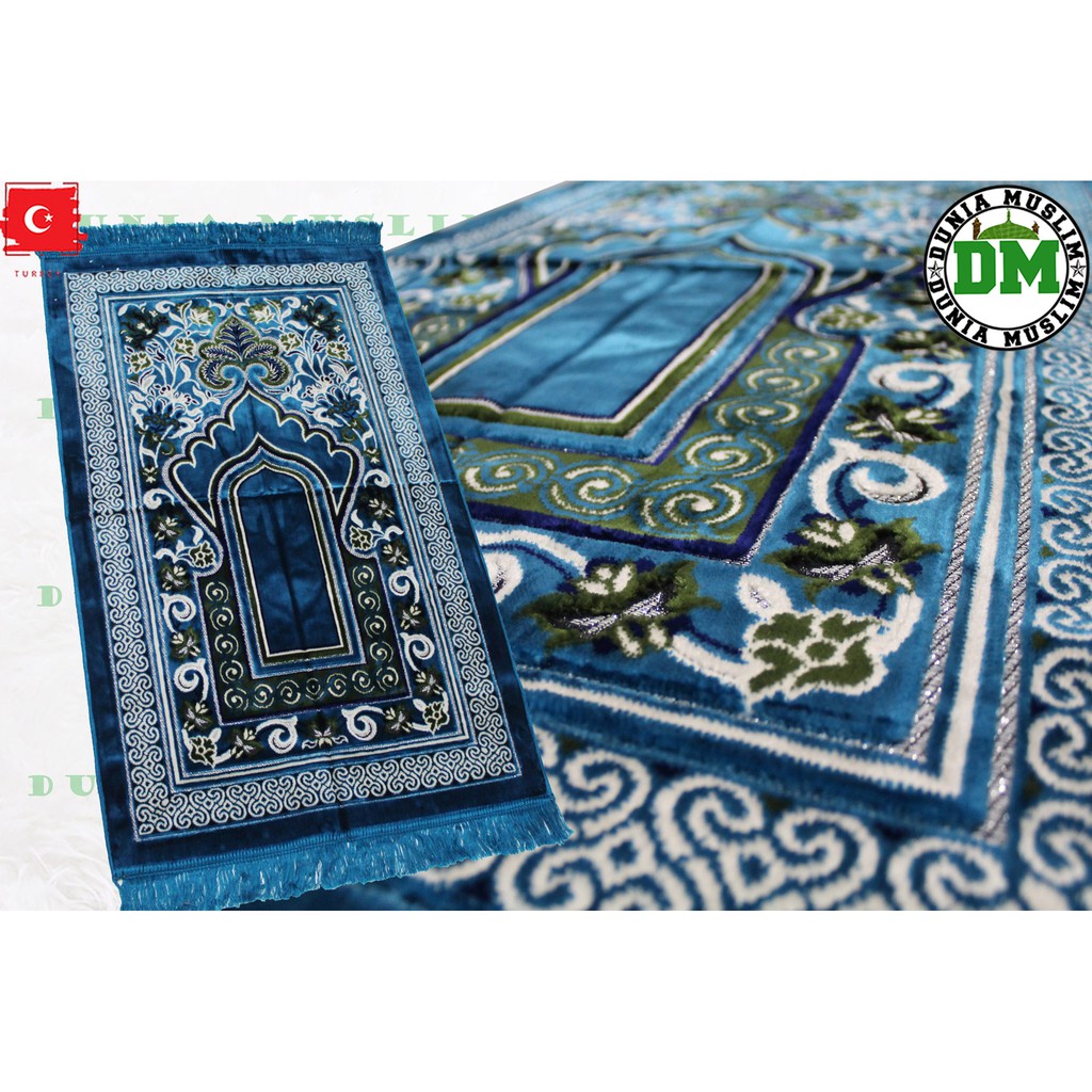 Bayar Ditempat [COD]Sajadah Turky Ukuran 70x110 Bahan Tebal dan lembut perlengkapan sholat