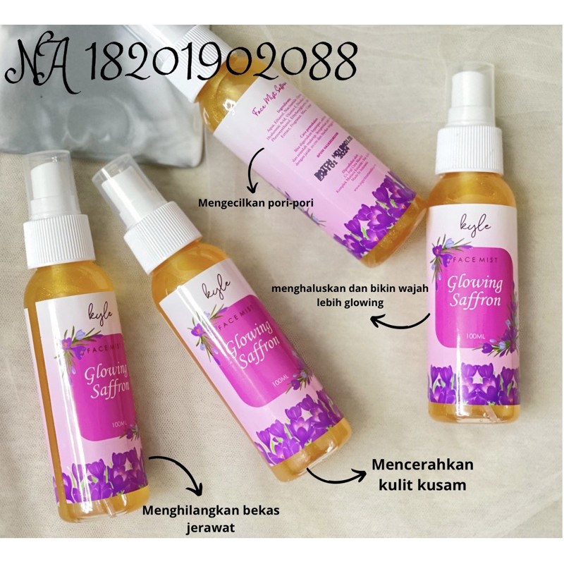 SMi  FACE SPRAY GLOWING SAFFRON BY KYLE BPOM