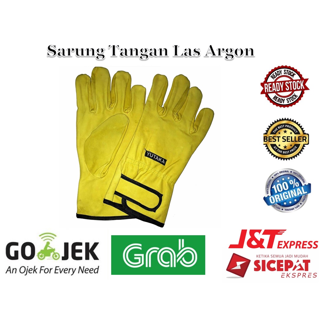 sarung tangan kulit las argon merk yutaka Sarung Tangan Las Kulit