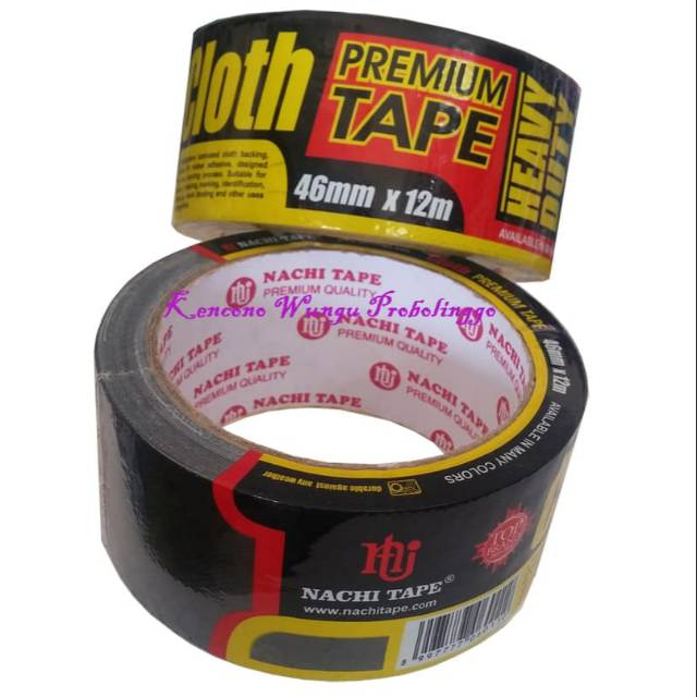 

Lakban Hitam Cloth Tape Premium Nachi