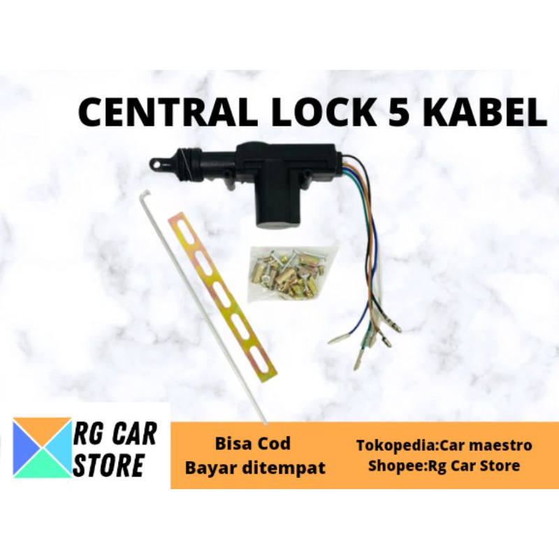 CENTAL LOCK PINTU MOBIL 5 KABEL DAN 2 KABEL  UNIVERSAL BERKUALITAS