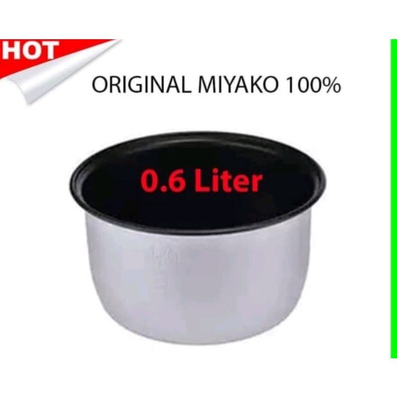 Panci teflon Magic Com Miyako 0,6liter / Panci Rice Cooker 0.6L Original Miyako