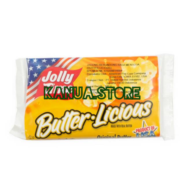 

jolly time butter licious jagung pop corn 100gr original produk murah ekonomis enak lezat