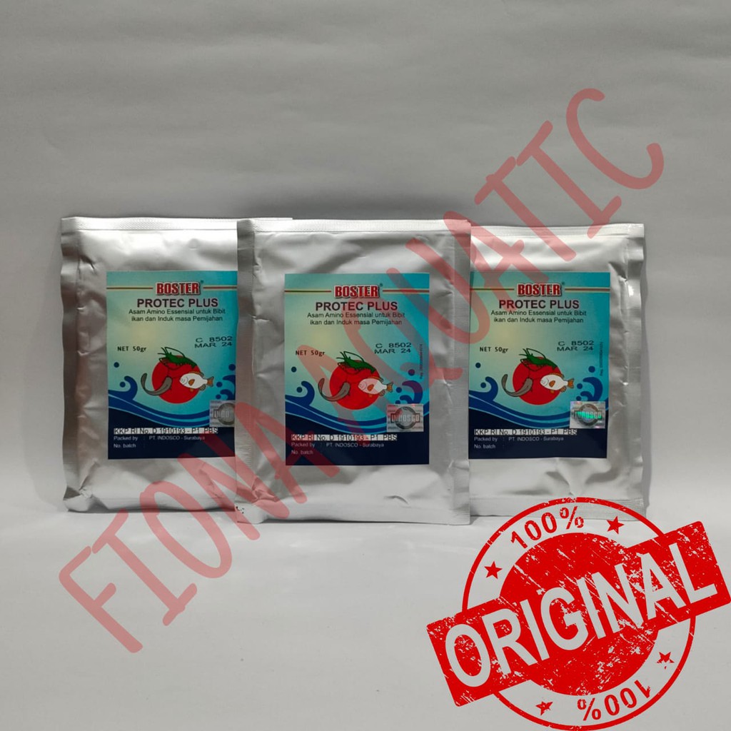 BOSTER PROTEC PLUS 50 GRAM / ASAM AMINO UNTUK IKAN DAN UDANG