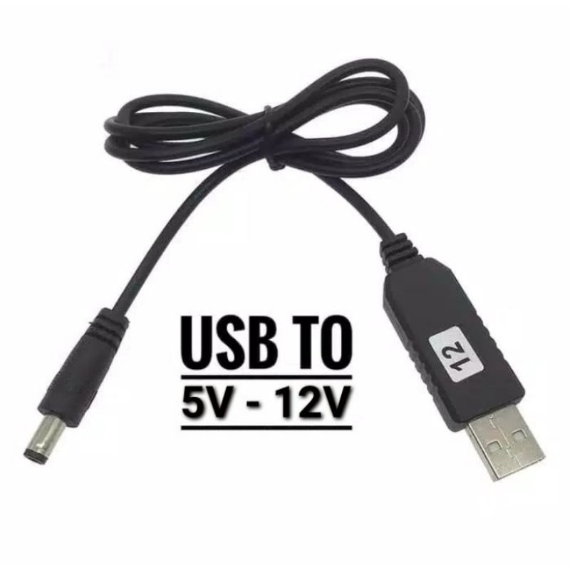 Kabel USB Step Up 5V to 12V Charger Adaptor Converter