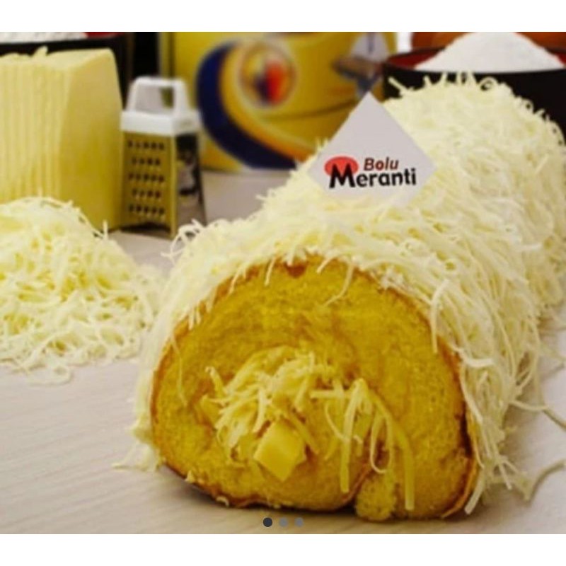 

Bolu Meranti Topping Keju
